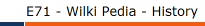 E71 - Wilki Pedia - History