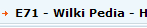 E71 - Wilki Pedia - History