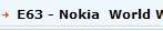 E63 - Nokia  World Wide Walkie Talkie